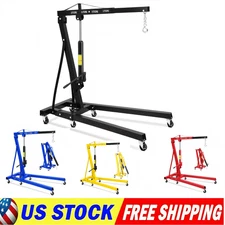 2 Ton Folding Engine Hoist Hydraulic Cherry Picker Shop Crane Lift Stand 4 Color