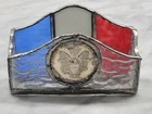 American Silver Eagle Business Card Holder Stained Glass