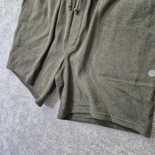 Outerknown Hightide Terry Sweatshorts Mens XL Green Athleisure Lounge Drawstring - Picture 8 of 13