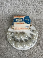 Lot of 12 Vintage Westinghouse No. 5 Flash Bulbs Lamp