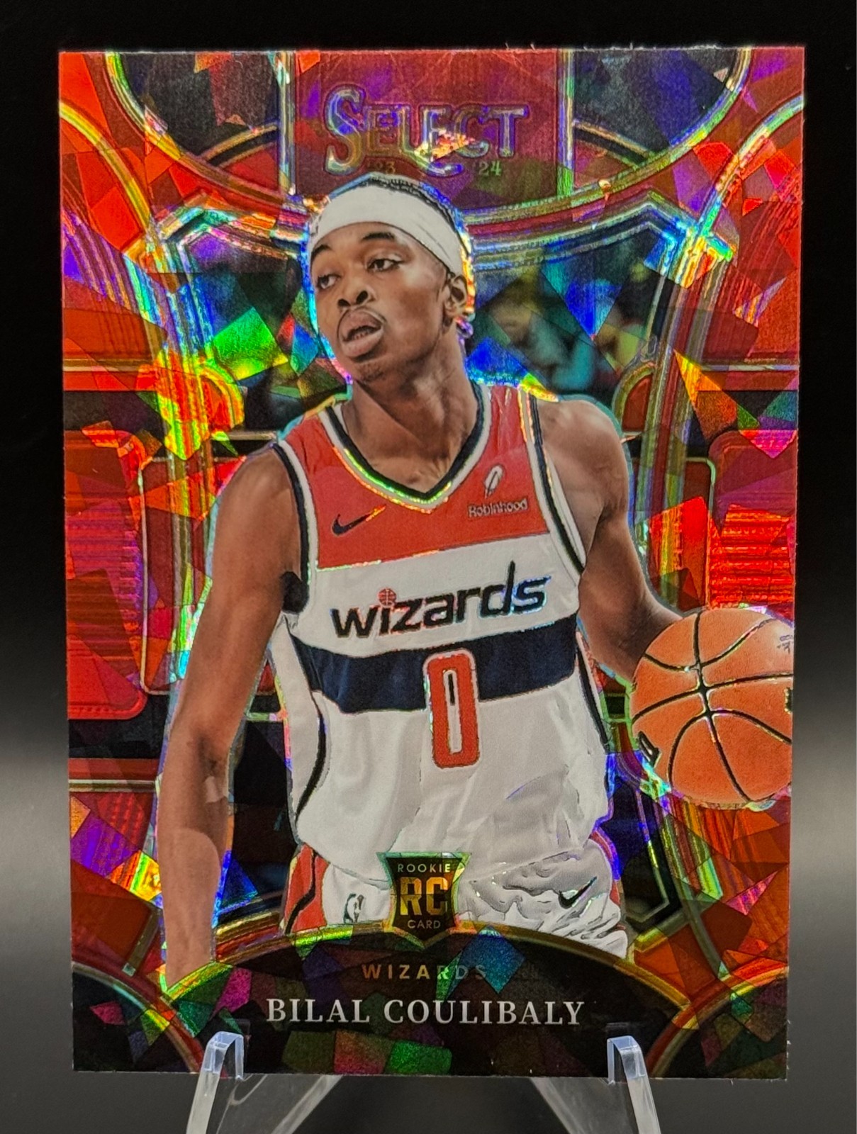 2023-24 Panini Select - Bilal Coulibaly Red Ice RC - Washington Wizards #304