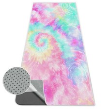 Yoga Mat Towel,Hot Yoga Towel High-Definition Pattern,Machine Washable with U...