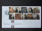 GB 2013 FIRST DAY COVER "BRITONS OF DISTINCTION"  COVENTRY POSTMARK NO ADDRESS