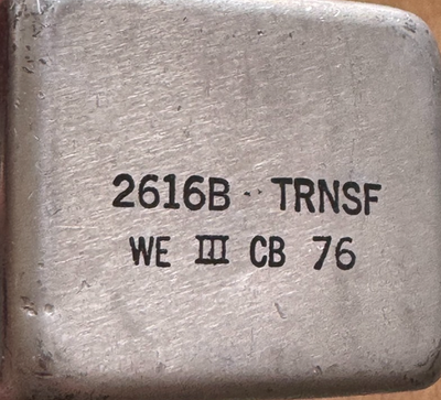WESTERN ELECTRIC 2616 B TRNSF | eBay