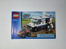 Lego 60043 - 100% COMPLETE W/minifigs + Manual - CITY Prisoner Transport