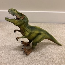 T-Rex Tyrannosaurus Rex Green Dinosaur Toy Prehistoric Animal Figurine 11" Long