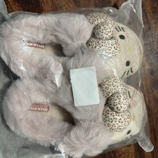 Fall Winter Hello Kitty Slippers For Women Plush Kawaii Sanrio Home Warm Cotton