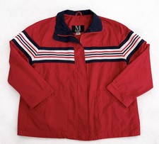 Vintage 90s Retro Colorblock Windbreaker Jacket Red/Navy/White Men s Large