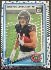 2025 Panini Donruss Optic Rated Rookie Stars Colston Loveland #204 Bears