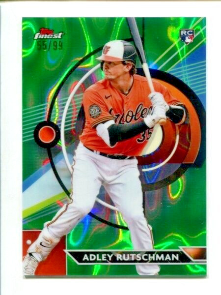 2023 Topps Finest Green Lava Refractor #22 - Adley Rutschman /99 âš¾ RC
