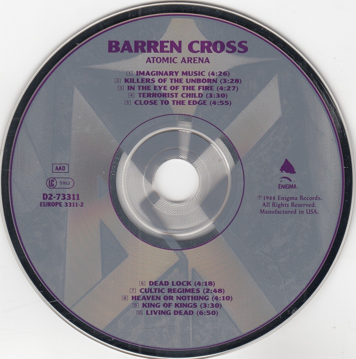 BARREN CROSS バレン・クロス ATOMIC ARENA Barren Cross | Atomic Arena - State Control - 2CD DIGIPAK