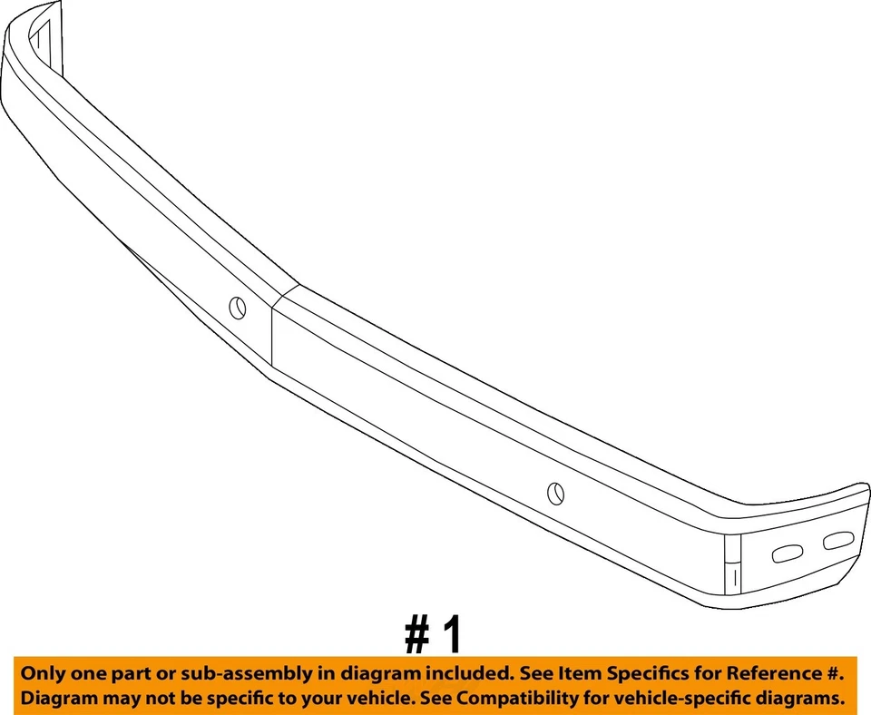 Used Front Bumper Assembly Front fits: 1992 Chevrolet 1500 PICKUP w/o air vent h - Image 4 of 4