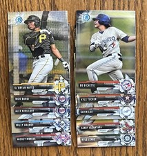 Lot of 10 - 2017 Bowman Chrome RC Rookies Lewis Hayes Tucker Bichette Lux Adames