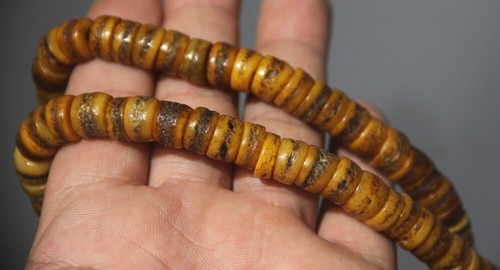 Real Rare 108 Tibet Tibetan Old Vintage Buddhist Kapala Mala Prayer Bead Amulet - Picture 15 of 17