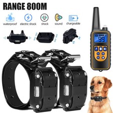 Remote Dog Training Collar Rechargeable Vibration Electric Shock Waterproof
