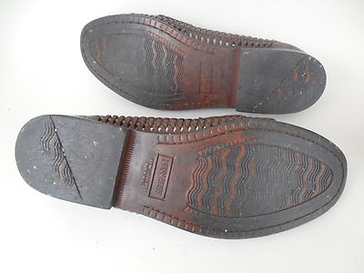 Nunn Bush Brown Woven Leather Tassel Loafers Slip-On Shoes  display picture 3