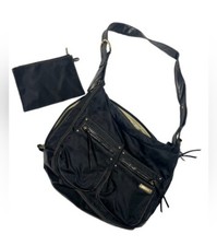 StorkSak Nylon Diaper Bag Black Emily Australia Nappy bag Stylish