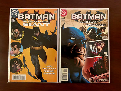 Batman 80-Page Giant #1 #2 (DC Comics 1998-99) Nightwing Huntress Robin