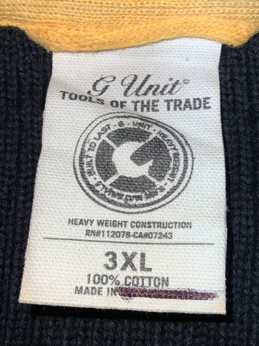 Vintage Y2K G-Unit Strickpullover Gr. 3XL schwarz Formula Fifty Streetwear Hip Hop - Bild 4 von 4