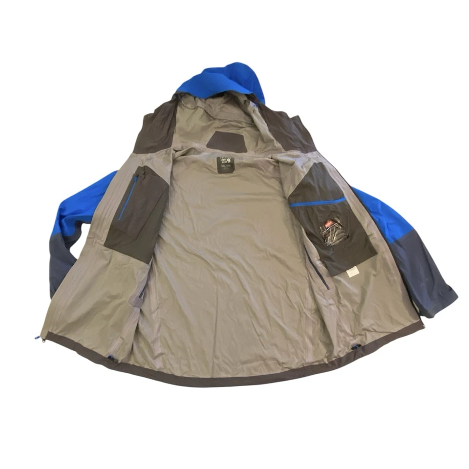 Mountain Hardwear Mens Cyclone Jacket Recco Polartec Neoshell Blue NEW w TAGS - Image 3 of 4
