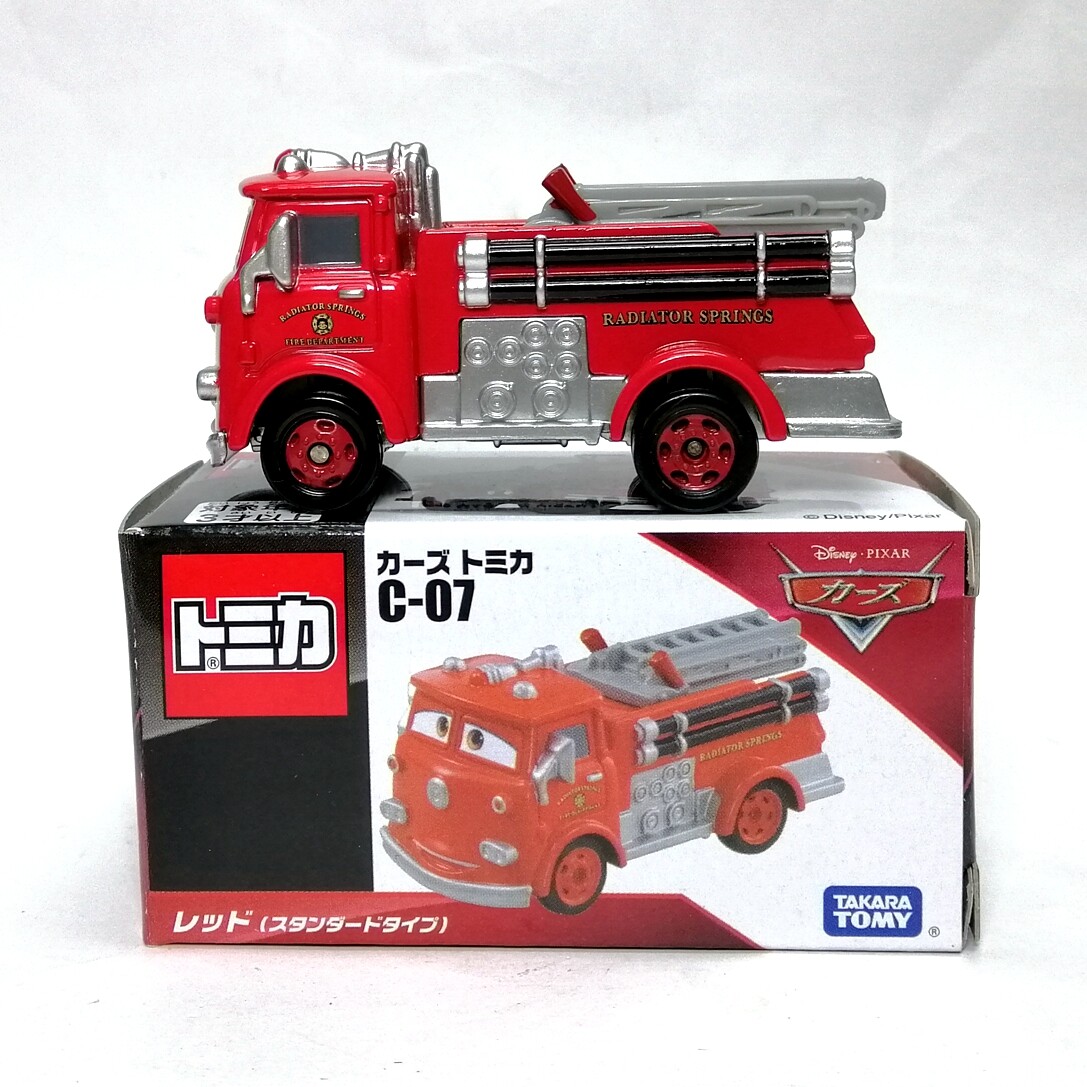 トミカ C-07 カーズ レッド Tomica Disney C-07 CARS RED Fire Engines Diecast Car TOMY