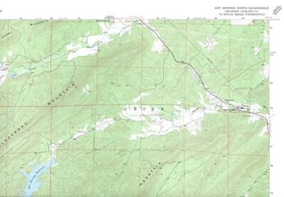 Hot Springs North Quadrangle Arkansas 1976 USGS Topo Map 7.5 Minute Topographic