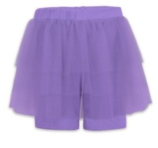 Basics by Sunshine Swing  Lavender Tulle Skirted Shorts - 3 Years
