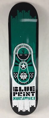 BLUEPRINT skateboards deck 7.875" RARE quality Marty Marawski Babushka