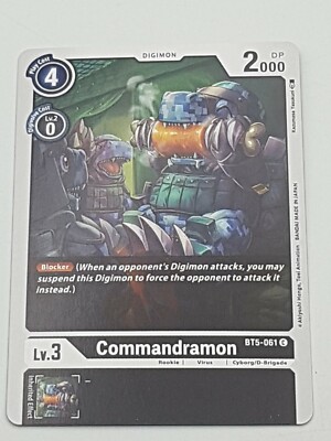Digimon TCG Commandramon Common NM