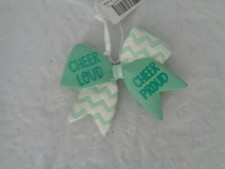 NWT - Hallmark - Cheer Hair Bow - Cheerleader Christmas Ornament - Cheer Loud