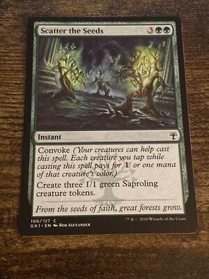 Magic: The Gathering - Scatter The Seeds - Ravnica Set Green Spell Card - View #12