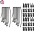 2 Set Stainless Steel Steering Link Rods Linkage Kit for SCX10 II 90046 Rock Car