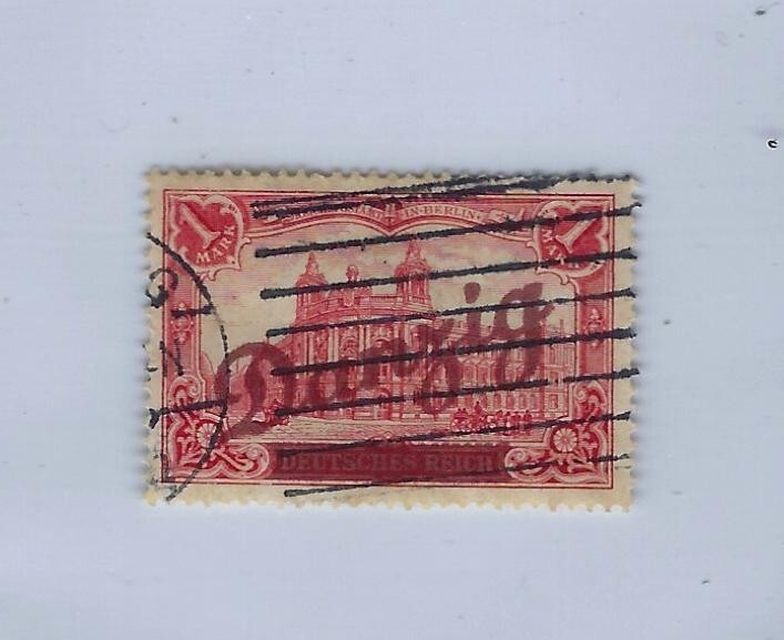 Germany Danzig 1920 Overprint 1mk Rare Used