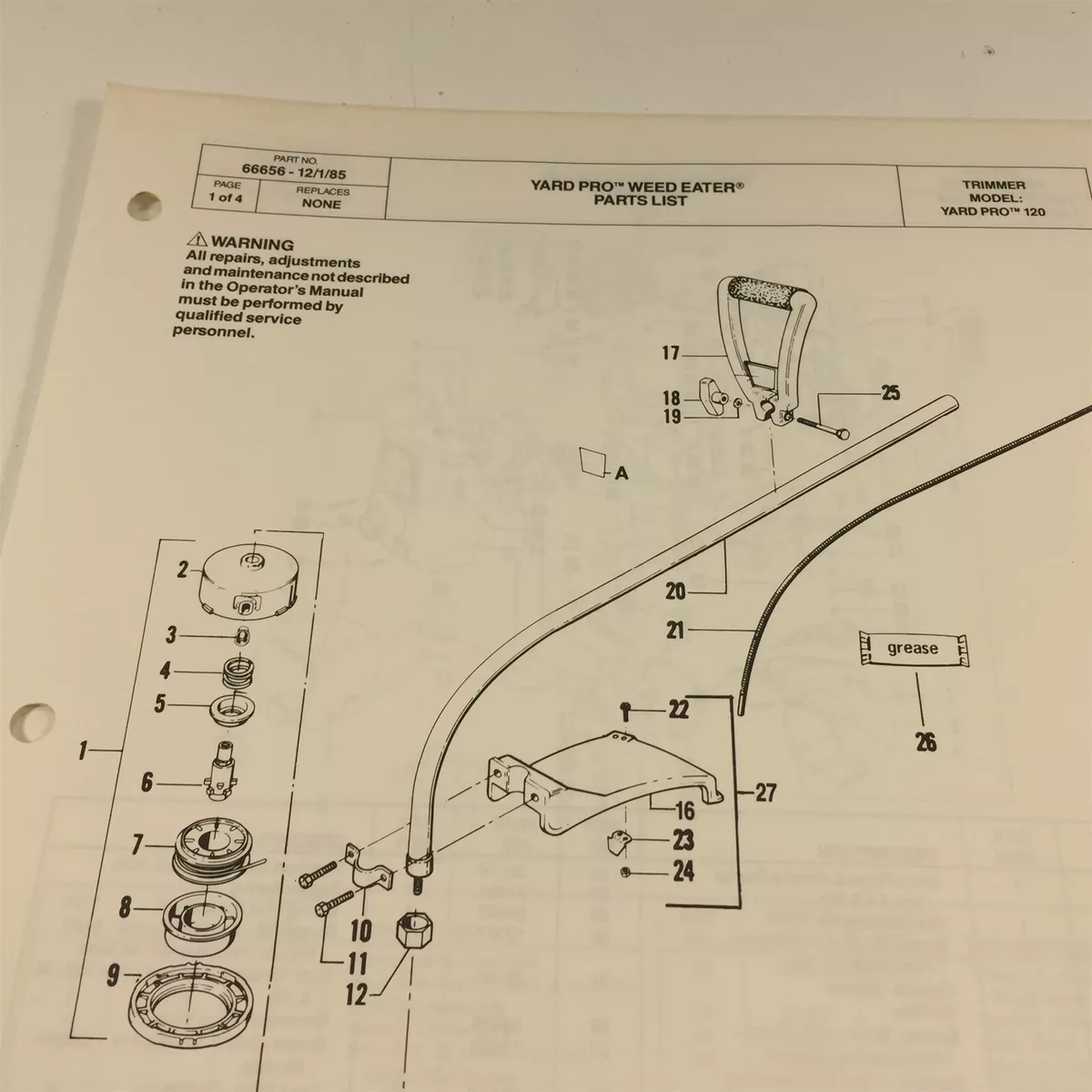 Weed eater 500 series lawn mower manual deals