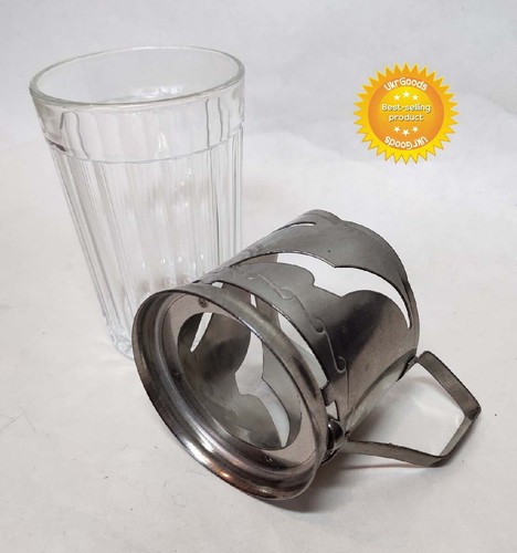 2 pcs Glass Holder USSR Soviet Russian Cupholder Podstakannik Tea Stakan Vintage - Picture 8 of 10