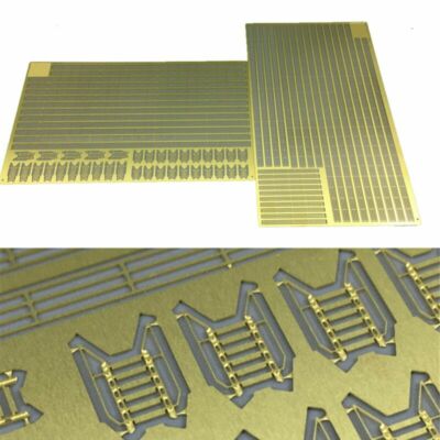 LOLPALONE Handlauf & Leiter Für Schiffsmodell 1/700 - Goldfarbene PE Teile CYPE005