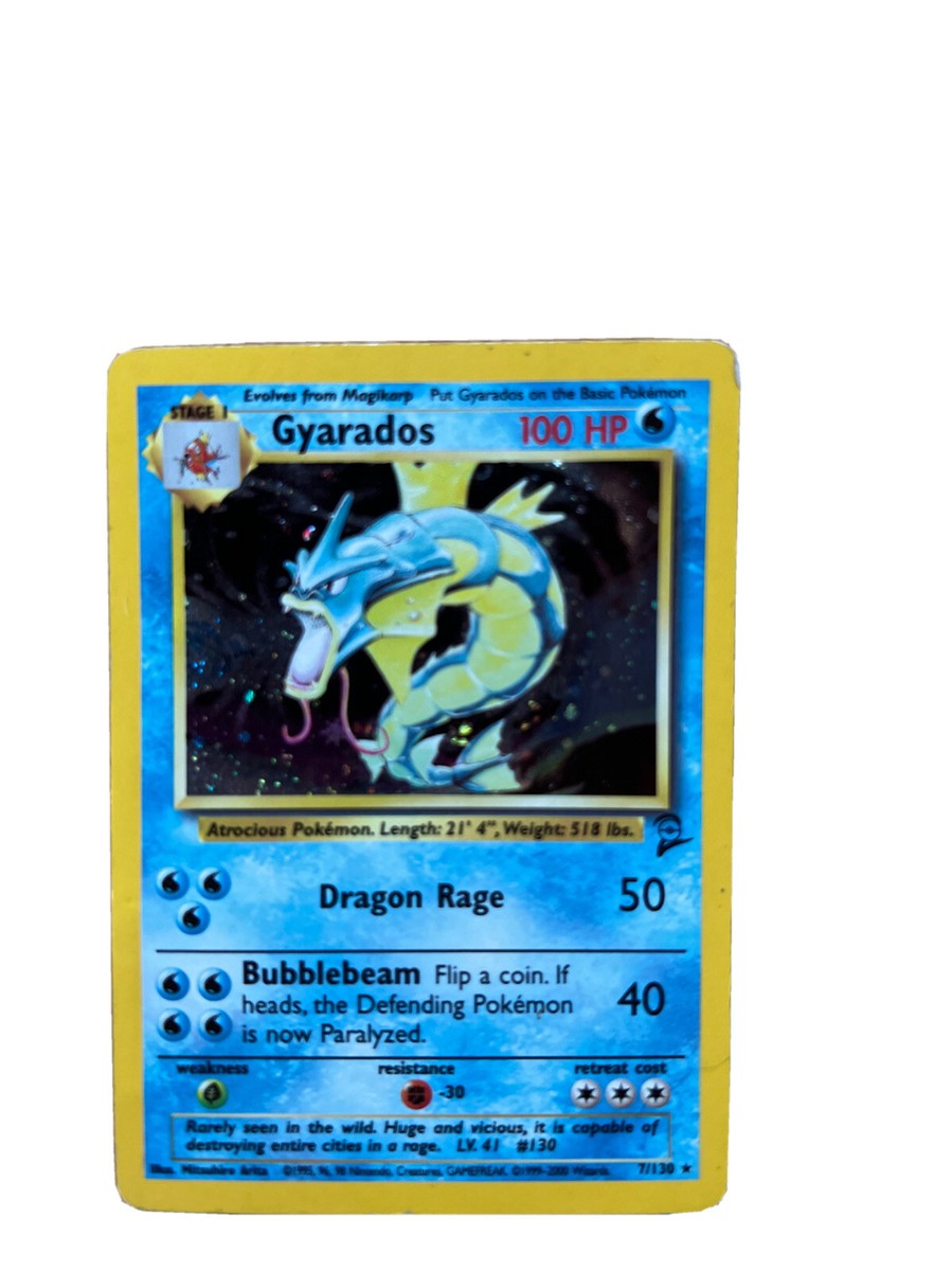 Pokémon TCG Gyarados Base Set 6/102 Holo 1st Edition Holo
