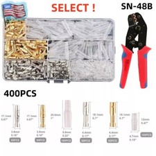 400X Assortment Male Female Bullet Terminals Electrical Wire Crimp Connector Kit