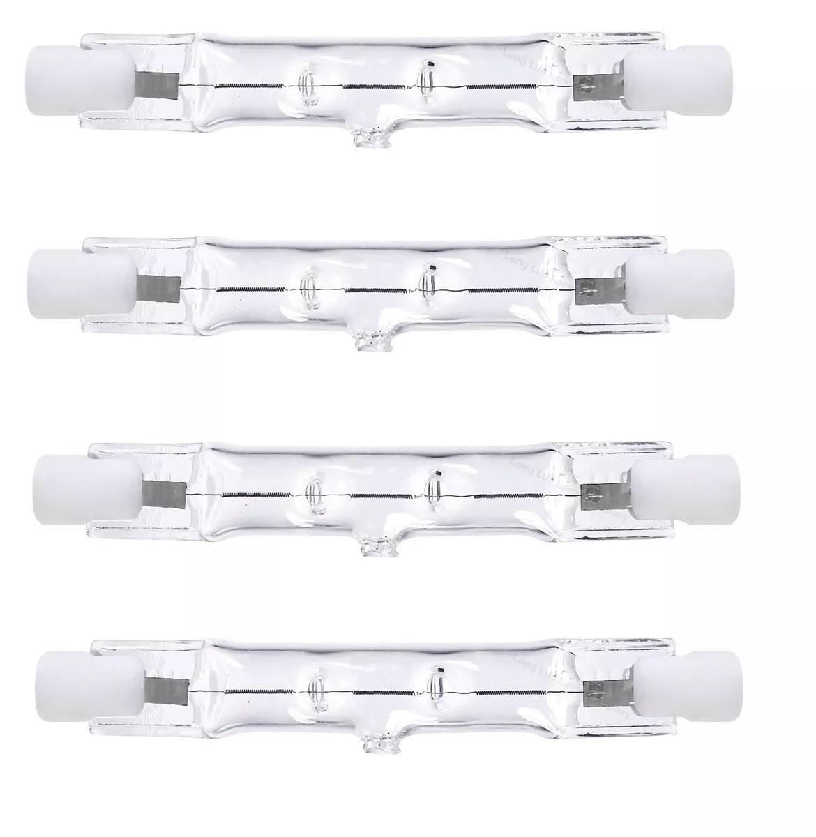 150W 78Mm Tungsten Linear R7S Halogen Floodlight Security Light Bulbs Pack Of 4