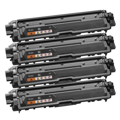 4 Cartucho de Tóner Negro TN221 Negro Para Brother HL-3140CW HL-3170CDW HL- 3170CDW | eBay