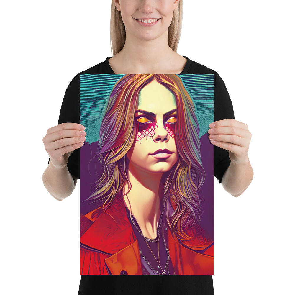 cara-delevingne-poster-wall-art-12-by-18-inches-fan-artwork