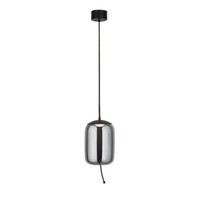 HäNgelampe Esstischleuchte Pendellampe Led Wohnzimmerlampe Rauchglas H 150 Cm