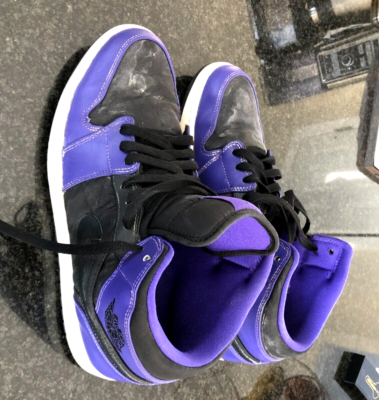 Air Jordan 1 Retro Mid Dark Concord 2014 554724-019 Men display picture 2