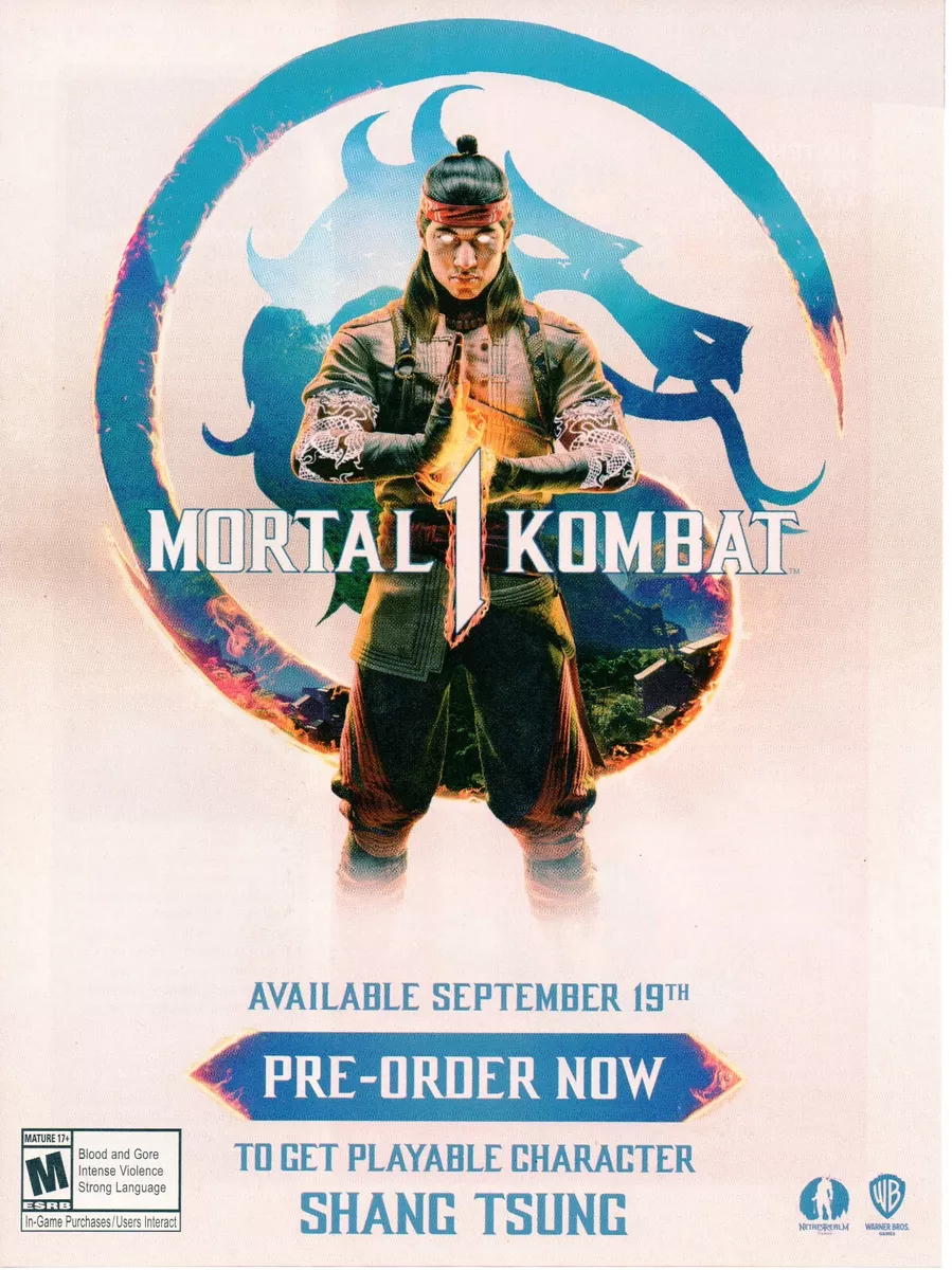 Shang Tsung MK1 (Mortal Kombat 2023) MK12 Poster for Sale by