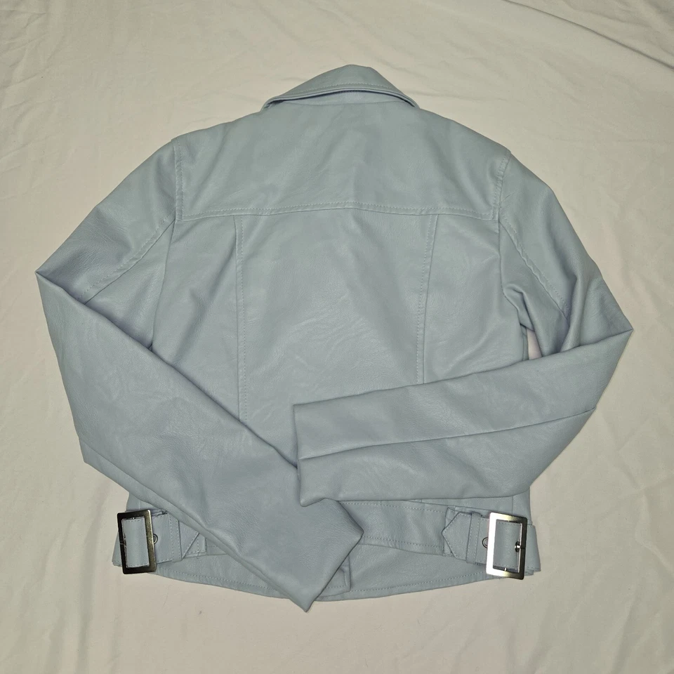 Biker Jacket Womens S Love Tree Teal - Image 4 of 4