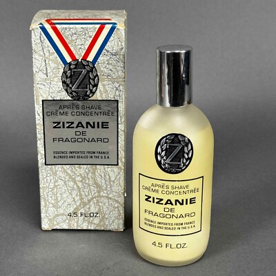 Vintage Old Stock Zizanie Apres Shave Fragonard 4.5 oz Creme Lotion Prebarcode