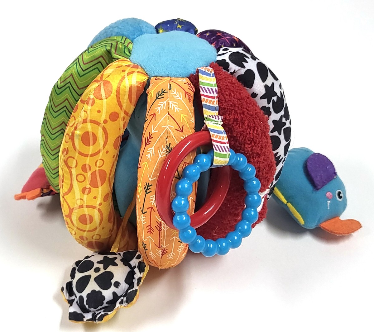 Lamaze Grab Hide Sensory Ball Rattle Chime Crinkle Baby 6