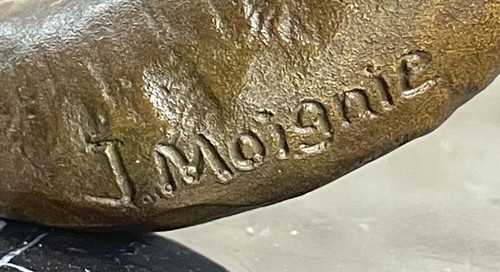 Signed Artwork Kangaroo by French Artist J Moigniez Bronze Sculpture Artwork - Picture 10 of 10