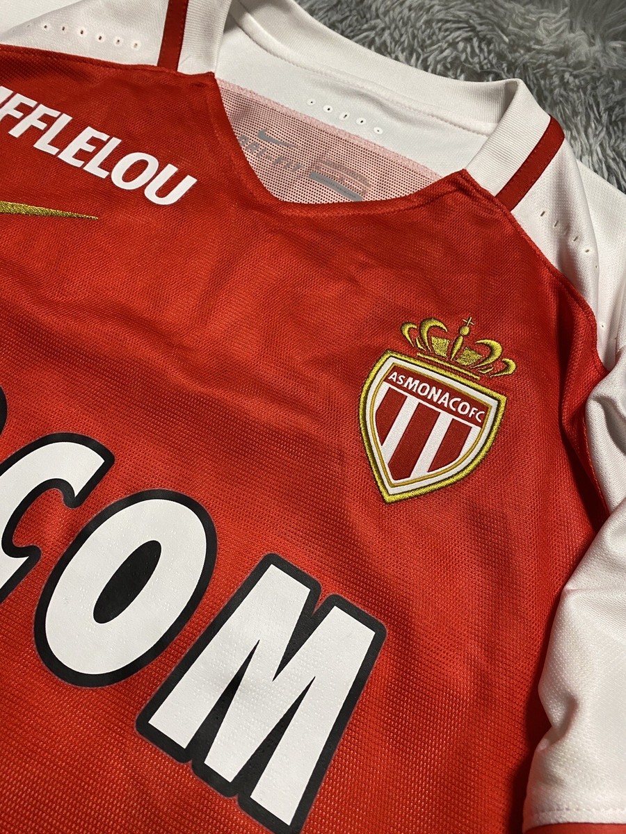 AS MONACO 2015/16 HOME MATCH ISSUE/WORN SHIRT El Shaarawy #22 With