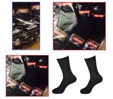 5-100 Dozens Wholesale Lots Mens Sports Crew Socks P274 Solid Blacks 9-11 10-13